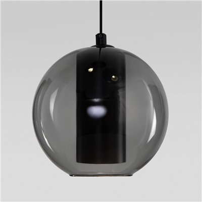 Подвесной светодиодный светильник со стеклянным плафоном
                     Eurosvet  50258/1 LED дымчатый