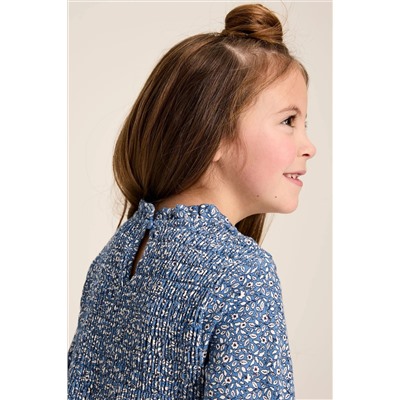Joules Gracie Shirred Printed Dress