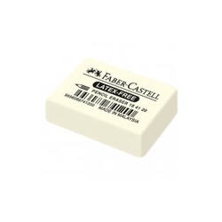 5шт Ластик Faber-Castell "Latex-Free", прямоугольный, синтетический каучук, 40*27*10мм