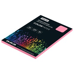 Бумага цветная Attache (розовый пастель), 80г, А4, 100 л