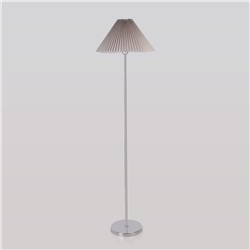 Напольный светильник с тканевым абажуром
                     Eurosvet  01133/1 хром/серый
