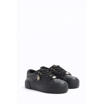 River Island Girls RR Detail Plimsole Trainers