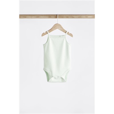 Baby Strappy Vest Bodysuits 5 Pack