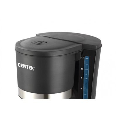 Кофеварка Centek CT-1141 <Black> капельная 680Вт, 1200мл, капля стоп, съёмный фильтр, подогрев