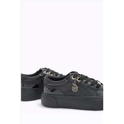 River Island Girls RR Detail Plimsole Trainers