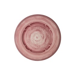 Тарелка обеденная 27см "Augusta" (розовый) без инд.упаковки.