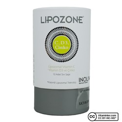 LipozoneЛипосомальный витамин С, витамин D3 и цинк, 10 пакетиков