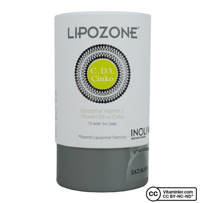 LipozoneЛипосомальный витамин С, витамин D3 и цинк, 10 пакетиков