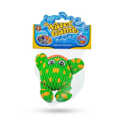**YG Sport Игрушка для детей бомбочка "Весёлые животные"  в пакете-сетке (10 см, светло-зеленый)
