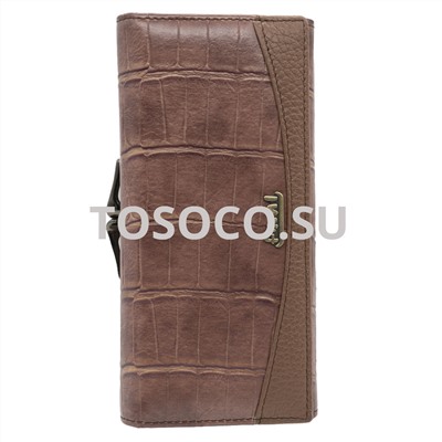 341-1015-3 brown кошелек Fani натуральная кожа 10x20x2