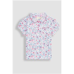 JoJo Maman Bébé Ladybird Ditsy Floral Pretty Polo Shirt