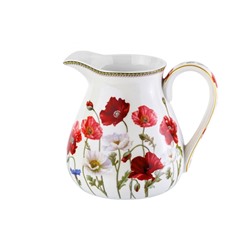 Кувшин 1,2 л 17*13,5*15 см "Маки" NEW BONE CHINA