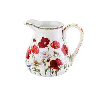 Кувшин 1,2 л 17*13,5*15 см "Маки" NEW BONE CHINA