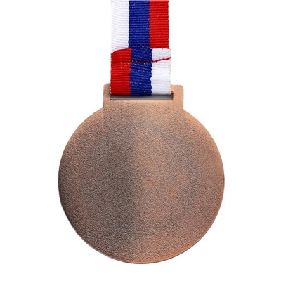 Медаль под нанесение 001 диам 6,5 см. Цвет бронз. С лентой
