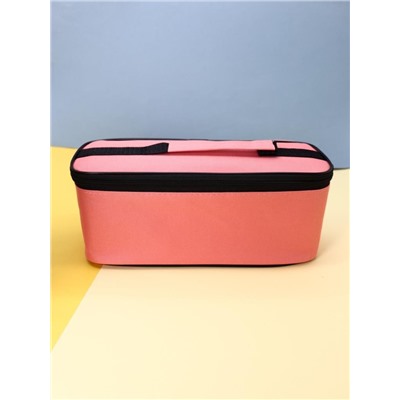 Ланчбокс "Big lunch", pink (ложка+вилка+сумочка)