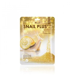 [BELOV] Маска для лица тканевая УЛИТКА И БИОЗОЛОТО Snail Plus Gold Time Freeze Facial Mask, 38 мл