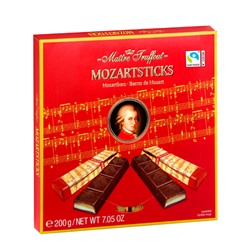 Шоколад в стиках Maitre Truffout Mozartsticks 200 гр
