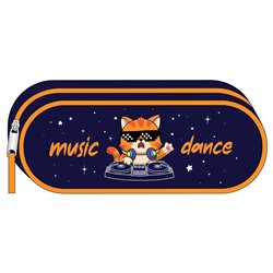 Пенал мягкий ArtSpace "Music Cat", 210*80*45 (Sch_57592) полиэстер