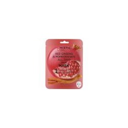 MISTIC RED GINSENG & POMEGRANATE ALL DAYS Sheet MASK Тканевая маска для лица с экстрактами красного женьшеня и граната 24мл