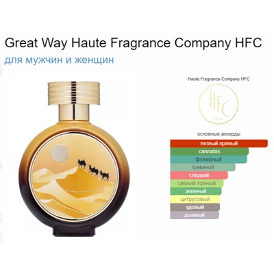 HAUTE FRAGRANCE COMPANY GREAT WAY unisex