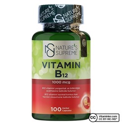 Nature's Supreme Витамин B12 1000 мкг 100 капсул