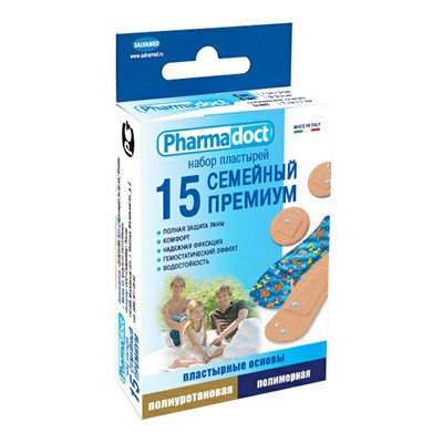 Пластырь Фармадокт "Семейный ПРЕМИУМ" № 15 (кор.)