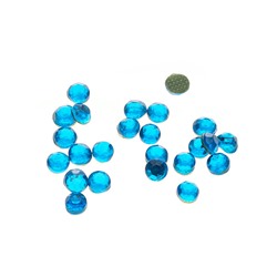 Стразы термоклеевые стекло 3 мм (голубой) 18