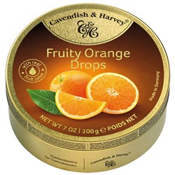 Cavendish & Harvey Fruity Orange Drops 200g