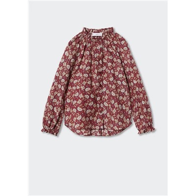 Blusa floral algodón -  Niña | MANGO OUTLET España