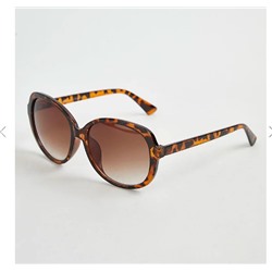 Tortoiseshell Chunky Round Sunglasses