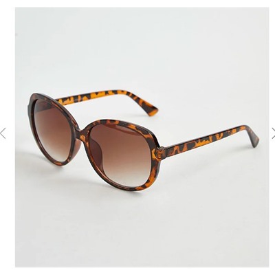 Tortoiseshell Chunky Round Sunglasses