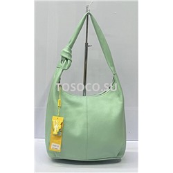 033-2 green сумка Wifeore натуральная кожа 23х11х35
