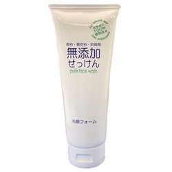 Nihon Натуральная очищающая пенка для лица "Additive-free face wash" без добавок 130 г / 36