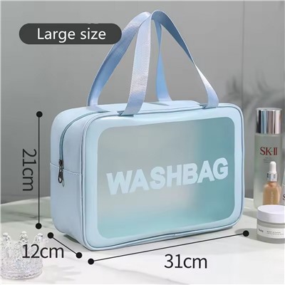 Kristaller Косметичка Washbag rectangular big, голубой