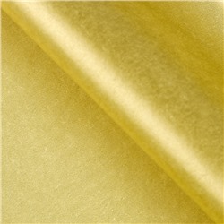 Бумага упаковочная тишью, золотая, 50 см х 66 см