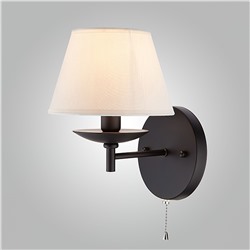 Настенный светильник с тканевым абажуром
                     Eurosvet  60060/1 черный