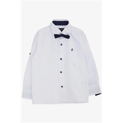 Белая рубашка для мальчика Breeze с галстуком-бабочкой (3–7 лет)