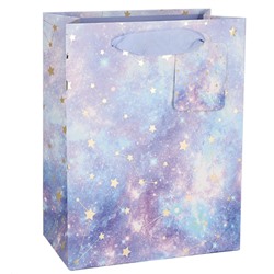 Пакет подарочный "Starry sky"M, light blue