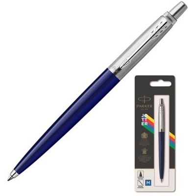 Ручка шариковая PARKER "Jotter Color" синий M синие чернила блистер 2123427