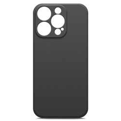 Чехол BoraSCO для iPhone 14 Pro, Soft Touch, силикон, микрофибра, черный
