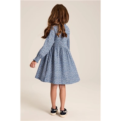 Joules Gracie Shirred Printed Dress