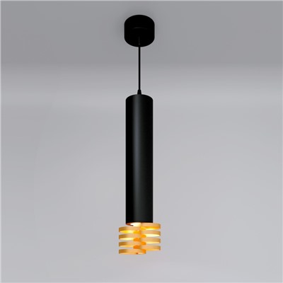 Нарушена упаковка.   Подвесной светильник Elektrostandard  (a047750) DLN103 GU10 черный/золото