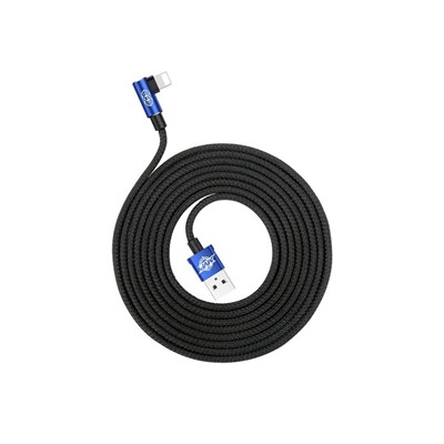 Кабель Baseus, MVP Elbow Type, Lightning - USB, 2 А, 1 м, угловой, синий
