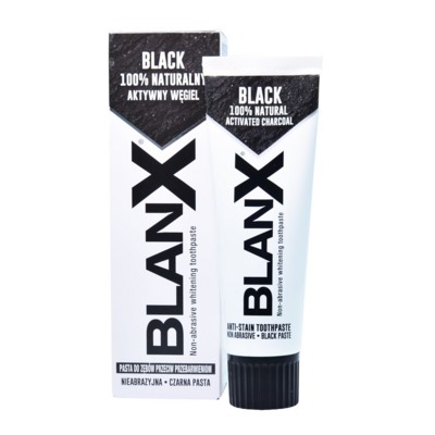 Отбеливающая зубная паста BlanX Black, 75 мл.