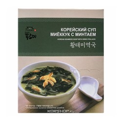 Набор из 5 штук Корейский суп мисо б\п с минтаем и водорослями Миёккук Sewon Furmi, Корея, 40 г. Срок до 18.02.2024.Распродажа