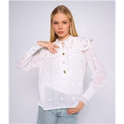 Комплект блуза+топ #БШ2559, белый