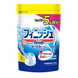 Finish Порошок для посудомоечных машин Finish Power&Pure с ароматом лимона 660 г / 12