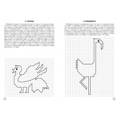 Графические диктанты (для детей 6-10 лет). Птицы. Сыропятова Г.А. Рабочая тетрадь