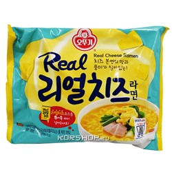 Лапша б/п со вкусом сыра Real Cheese Ramen Ottogi, Корея, 135 г Акция