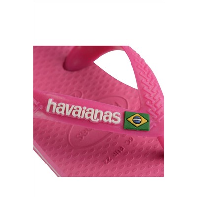 Havaianas Baby Pink Brasil Logo II Sandals